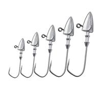 5pcs Metal Jig Head Hook 3.5g 10g 21g 35g Weight Crank Sharp Fishhook Gear Sinker Pesca for Soft Lure,Compatible for Texas ，Rig Fishing Tackle(35g 5pcs)