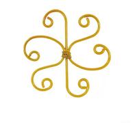 5PCS Metal Plant Support Frame for Gardeners Focusing on Sustainable Plant Growth Without Synthetic Supports or Single-Use Materials (A Gold 16.5cm)