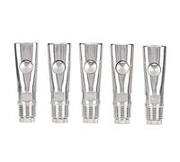 5PCS Metal Splashproof Ball Bearing Pig Drinker, Farm Pig Waterer, Bite Ball Type Drinker with Water Release Ball, Durable Metal Drinking Accessory for Pigs, Easy to Carry and Stor