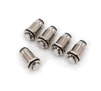 5Pcs Metal Waterproof 12mm ON-OFF Latching 2Pin SPST Normally Open Push Button Switch High Round Head MQXFCZUX