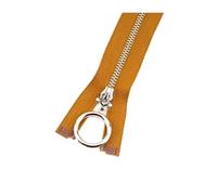 5pcs Metal Zipper Assortment, Size 3# 15-70cm Close/Open End, for Garment and Bag Detail Work,Camel,CloseEnd-15cm