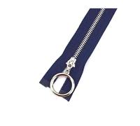 5pcs Metal Zipper Assortment, Size 3# 15-70cm Close/Open End, for Garment and Bag Detail Work,Navyblue,CloseEnd-20cm