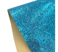 5Pcs Metallic Glitter Leather Fabric 20cm*15cm Self Adhesive Leather Sheets Glitter Sticky Back Sheets for Box Drawer DIY Crafts, Blue