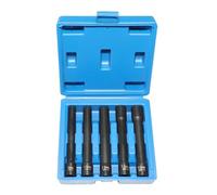 5pcs Metric Extra Deep Socket Kit 3/8'' Drive 12 Point Extra Long Deep 120MM Cylinder Head Bolt CR-V Socket Rear Bumper Removal Installer Tool Set for Mercedes Benz BMW 8mm 10mm 12mm 13mm 14mm