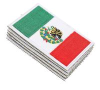 5pcs Mexico National Flag Embroidered Iron on Patch Applique