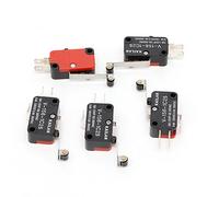 5Pcs Micro Limit Switch Long V-156-1C25 Hinge Roller Momentary SPDT Snap Action