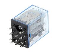 5Pcs Micro Mini Relay HH53P MY3NJ MY3 11-Pin DC12V/DC24V/DC110V/AC220V Coil General Purpose Intermediate(AC 110V)