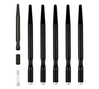 5PCS Microblading Pens Manual Tattoo Microblading Pen Holder Black Permanent Makeup Tool with Lock-Pin Design, Aluminium Pen for Eyebrow Shaping, Lip Liner, Cosmetic