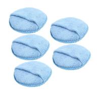 5pcs Microfiber Round Cleaning Sponge Pads Bundle for Car Waxing Buffing Pad