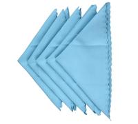 5Pcs Microfiber Violin Cleaning Cloths Universal Polishing Cloths Musical Instruments Accessories for Guitar, Piano, Clarinet, Trumpet, Sax (Sky Blue)