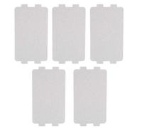 5PCS Microwave Oven Mica Plate Sheet,Micro Waveguide Cover Silver(116×64mm)