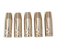 5pcs MIG Welding Torch Conical Nozzle Shroud for MB15 Gas Push-On Welder - 18mm OD, 12mm ID, 54mm Length, Metal Construction