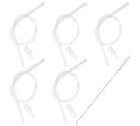 5pcs Milk Tubes Hoses, Milk Tubing Kit Coffee Maker Machine Coupler Accessories Part with 5 HP3 Tubing Connector & Brush Pipe Compatible with Jura 6 10 W10 X5 S8 E8 Z10 Z8 Z7 Z5 Z6 Z8 Z9 J6 J8 J9 S80