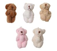 5PCS Mini Bear Plush Toy, Tiny Bear, Tiny Soft Doll Stuffed Animal Toys for Birthday Cake Wedding Decoration Party Favormini bears