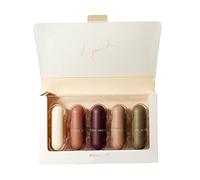 5PCS Mini Capsule Lipstick Matte Lipstick Kit Long Wearing Velvet Matte Moisturizer Smooth Lip Stick Waterproof Lips Cosmetic golden rose mini golde
