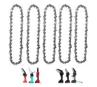 5PCS Mini Chainsaw Chain,6 Inch Replacement Chains for Portable Mini Chainsaw,1/4" LP Pitch Chainsaw Blade,Guide Saw Chain for Wood Branch Cutting Mini Chainsaws(37 Drive Links)