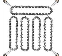 5PCS Mini Chainsaw Chain Replacement, 6 inch 043" Gauge, 1/4" LP Pitch, 37 Drive Links Replacement Saw Chain for Cordless Electric Portable Handheld Chainsa Mini Chain Saw 18.5CM Bar