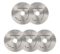 5PCS Mini Circular Saw Blade 50mm HSS High-speed Steel Wheel Discs 10mm Aperture For Wood Aluminum Metal Plate Cutting Tool