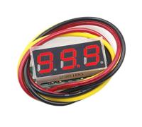 5pcs Mini Digital Voltmeter 0.28 Inch Two-Wire 2.5V-30V Mini Digital Voltmeter Voltage Tester Meter 5 Colours(5pcs Mix)