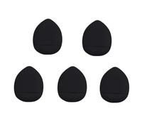 5Pcs Mini Finger Puff Foundation Small Air Cushion Powder Sponge Face Concealer BB Cream Cosmetic Applicator Makeup Tools(5 black in bag)