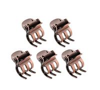 5PCS Mini Metal Hair Claw Clips for Women,Mini Metal Hair Claw Clips,Bronze Mini Hair Clamp Side Bangs Clip Hair Styling Tool Hairpins Hair Accessories for Women