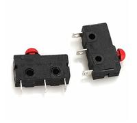 5Pcs Mini Micro Limit Switch NO NC 3P Terminals SPDT 5A 125V 250V Roller Arc lever Snap Action Push Micro switches(Half round head)