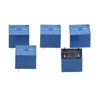 5Pcs Mini Module SRD-12VDC-SL-C DC 3V 5V 12V 24V SPDT 5 Pins Plastic Coil Power Relay Blue(SRD-3VDC-SL-C)