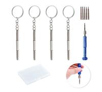 5pcs Mini Multifunctional Screwdriver, Multifunctional Glasses Screwdriver Kit, Glasses Screwdriver Mini Hand Tool, Glasses screwdriverfor Glasses, Clocks, Toys, and Mobile Phones