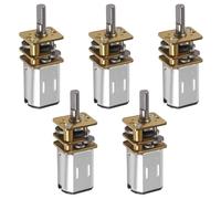 5PCS Mini N20 Gear Motor DC 12V 1000RPM Mini Micro N20 Gear Motors Slow Speed Full Metal Motor for Car DIY for Robot (12V 1000RPM)