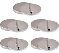 5pcs Mini Pin Brooch Converter, Metal Magnetic Brooch Converter Almost Invisible Harm Free Cloth Fits for Thin Fabric (Silver)