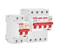 5pcs Mini RCD RCBO RCCB AC MCB 2P 4P Leackage Protector Single Poles Three Phase 110V 127V 230V 400V Voltage 20A 40A 60A 80A(10a,4P 220V-240V)