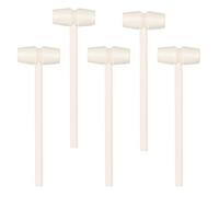 5PCS Mini Wooden Hammer Mallet Pounding Toy Wooden Crab Lobster Mallets Beating Gavel Toys Educational Toy for Boys Girls Children