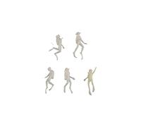 5pcs Miniature Resin Fillers Diver Action Figures Model Plastic Micro Landscape Ornament 3D Resin Filler for Fish Tank, Aquarium Decorations