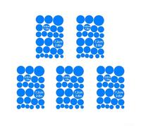 5PCS Minimalist Polka Dot Stickers, Removable Decor For Children's Play Areas And Learning Environments(The blue circle)
