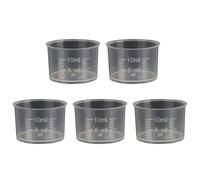 5Pcs Mixing Cup Stackable Measuring Cup, Clear Beaker with Graduated for Laboratory, Liquid, Acrylic Paint Art Multipurpose Laboratory Cylinder