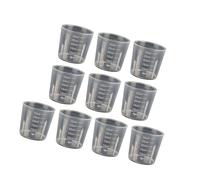 5Pcs Mixing Cup Stackable Measuring Cup, Clear Beaker with Graduated for Laboratory, Liquid, Acrylic Paint Art Multipurpose Laboratory Cylinder