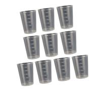 5Pcs Mixing Cup Stackable Measuring Cup Clear Beaker with Graduated for Laboratory Liquid Acrylic Paint Art Graduated Measuring Cylinder