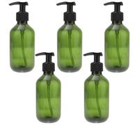 5pcs Ml Green Plastic Empty Shampoo Pump Bottle for Lotion and Water