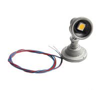 5pcs Model Railway Lamps LYM20 with 187 Flood Spotlights and Warm LEDs Designed for HO Scale Train Models Operating at 3V AC/DC Voltage (warm white)