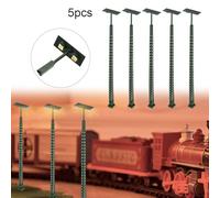 5pcs Model Railway Mast Light Gauge H0 Light Layout Model Building 3V Power Tools Garden Decoration Replacement Parts