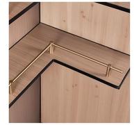 5pcs Modern Fall Prevention Metal Shelf Rail Set, Aluminum Round Pipe Barrier, Decorative Rod Guard Fence, for Bookshelf, Shoe Racks, Kitchen Cabinets(Gold,30cm/11.8in)