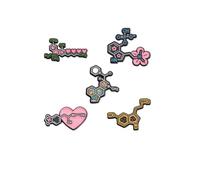 5pcs Molecular Structure Enamel Pins Chemical Element Symbol Brooches Lapel Badges Funny Jewelry Gift for Students Friends