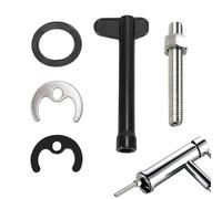 5PCS Monobloc Tap Fixing Kit Single Hole Hot and Cold Water Faucet Washer Sink Tap Fixing Set Leakproof and Stable Basin Washer Sink Bolt Tap Faucet Fixing Fitting Kit for Kitchen Basin Sink