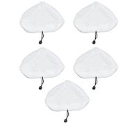 5Pcs Mop Cover Replacement Pads, Strong Water Absorption Mop Pads for Steamboy X5 H20 S302 S001 and Bissell 2078, Reusable Microfiber Mop Cloths for Hard Floor Cleaning
