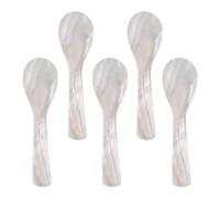 5Pcs Mother of Pearl Caviar Spoons Mini Serving Set Elegant | Mini Shell Caviar Spoons 5 Pack Mother of Pearl Servers