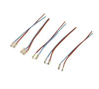 5pcs Motorcycle Button Switch Connectors 2pin 3pin 4pin 120mm For Start Horn Turn Low Beam Switches Moped Scooter(2pin)