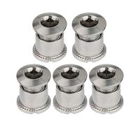5PCS Mountain Bicycle Single Double Triple Chain Ring Bolt Cycling Accessories Lightweight Steel Chainring Bolt Chain Ring Replacement