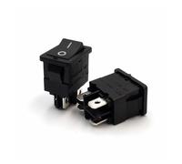 5Pcs MR-6B Series 15x21mm 4Pin ON-OFF DPST Rocker Switch 12A/125VAC 10A/250VAC ICXLPMC