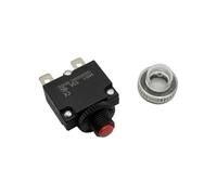 5PCS MR1 Manual Reset Circuit Breaker - Thermal Overload Protector Switch With Fuse Function - 3A 4A 5A 6A 8A 10A 12A 15A 20A 25A 30A - Model: MR1-5PACK(20A,Rosso)