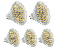 5pcs MR16 GU5.3 LED Lamp 3W Warm White 3000K CRI80+, No Strobe Effect, AC DC 12V 320lm Equivalent Bulb 25W 120° Angle Ø 49 x 50mm